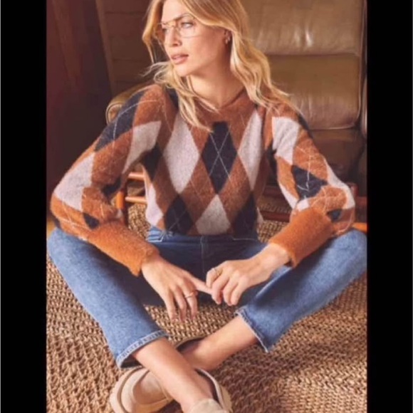 NWT Dark Academia Argyle Sweater Vest. XL - Picture 8 of 11